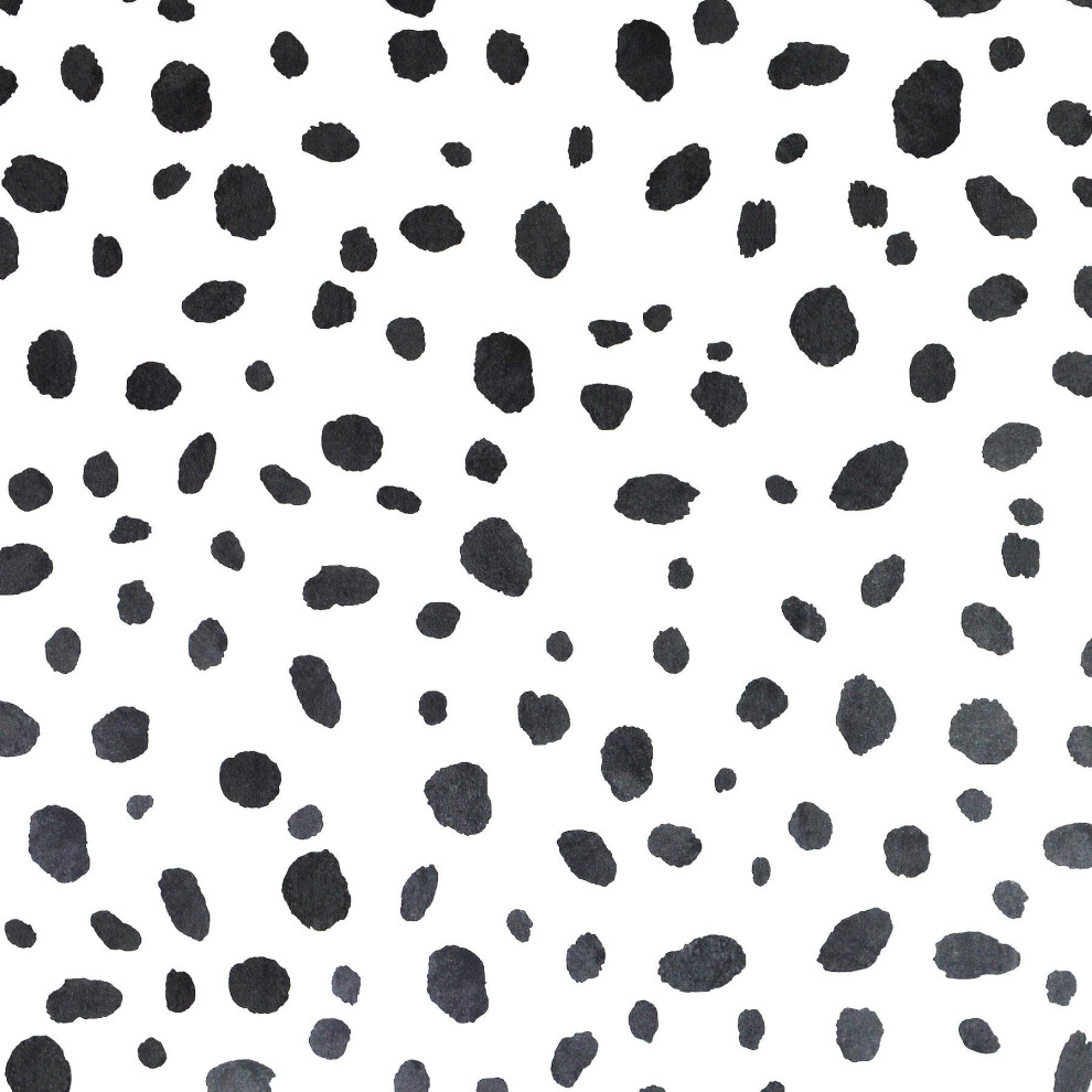 Dalmatian Dots Wallpaper Holden Animal Print Black White Trendy Contemporary 5022976129405