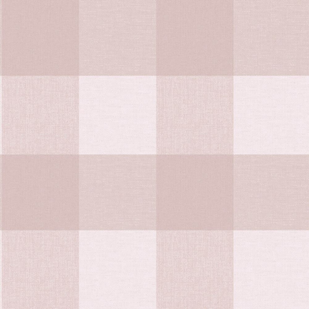 Country Check Rose Pink Tartan Plaid Wallpaper Silver Glitter Shimmer Crown