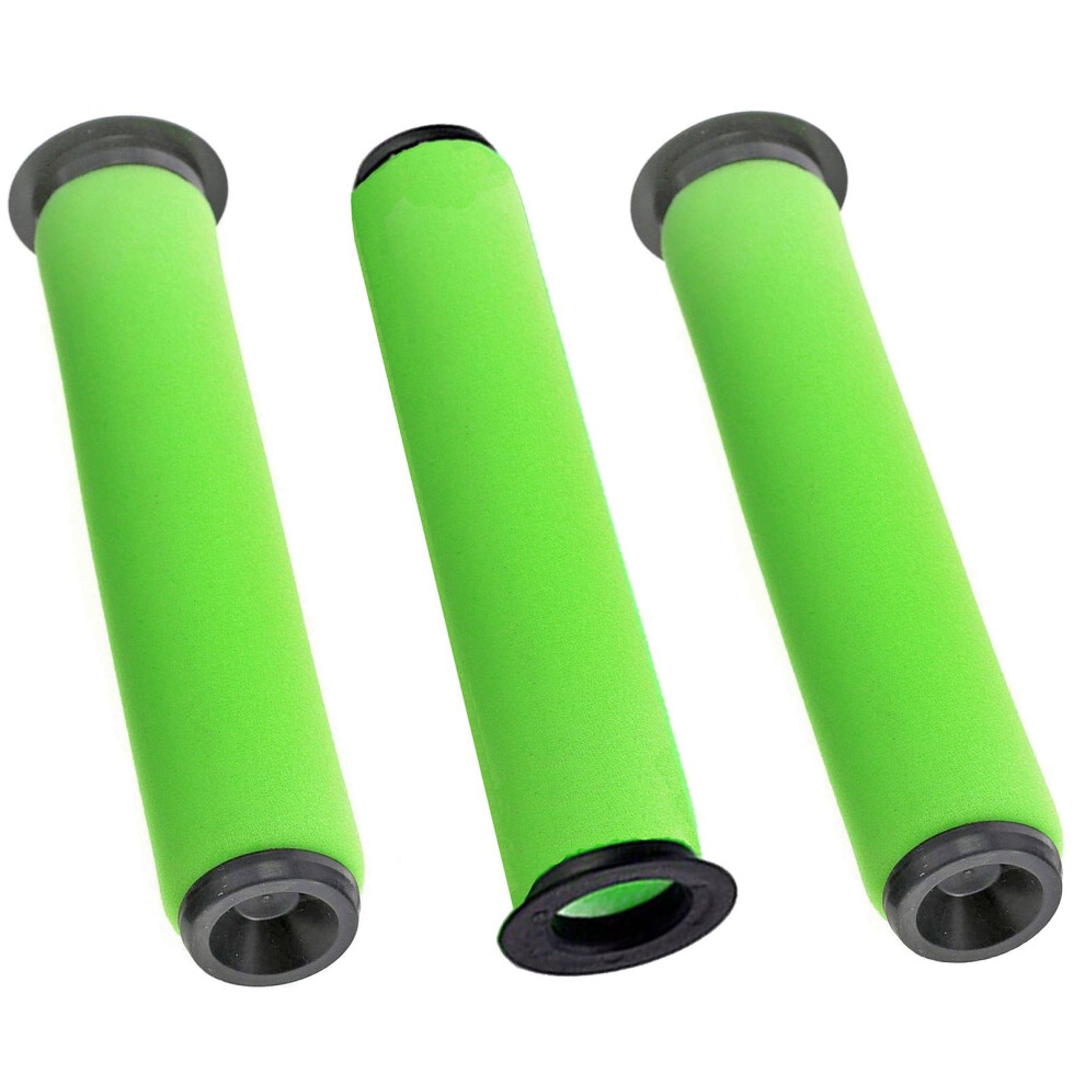 Spares2go Washable Filters For Gtech Airram Mk2 K9 Cordless Vacuum Cleaner (Pack Of 3) Green