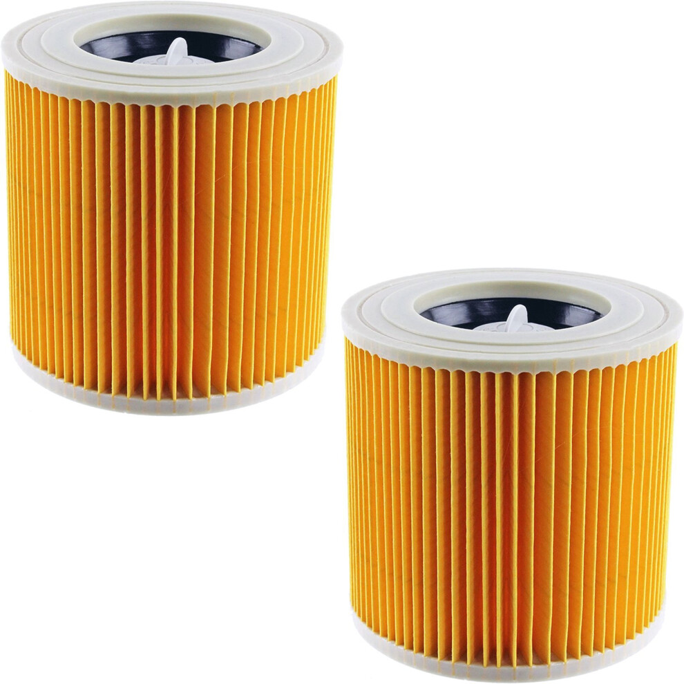 Spares2go Premium Filter Cartridge For Karcher A2120 A2200 A2201 A2204 A2206 Vacuum Cleaner (Pack Of 2)