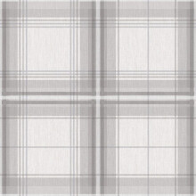 Plaid Check Tartan Wallpaper Chequed Woven Linen Effect Grey White Arthouse