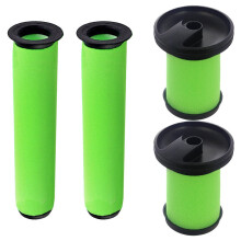 Washable Foam Filters Kit for GTech System AirRam K9 MK2 + Multi K9 MK2 Cordless Vacuum Cleaners (2 of Each)