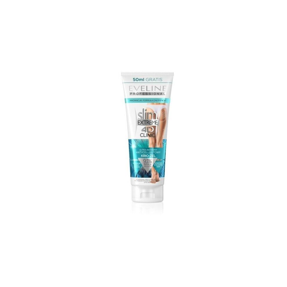 Photos - Other Cosmetics Eveline Cosmetics EVELINE Slim Extreme 4D Clinic Ultra Active Anticellulite CryoGel 250 