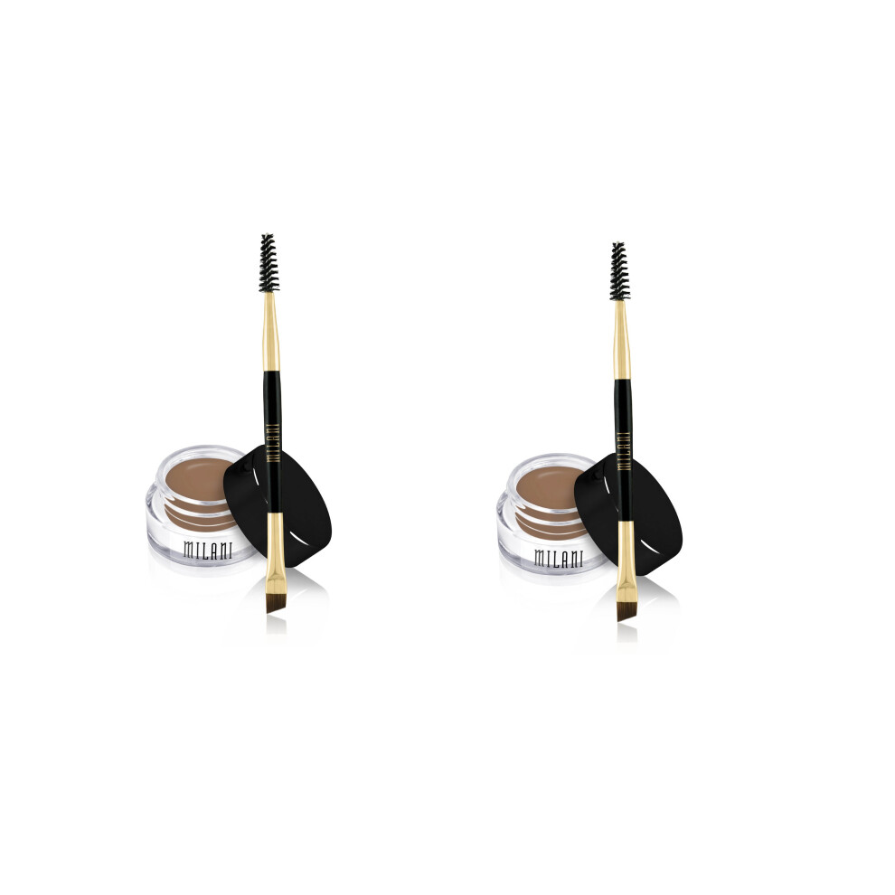 Milani Stay Put Brow Colour Medium Brown 2.6g x2