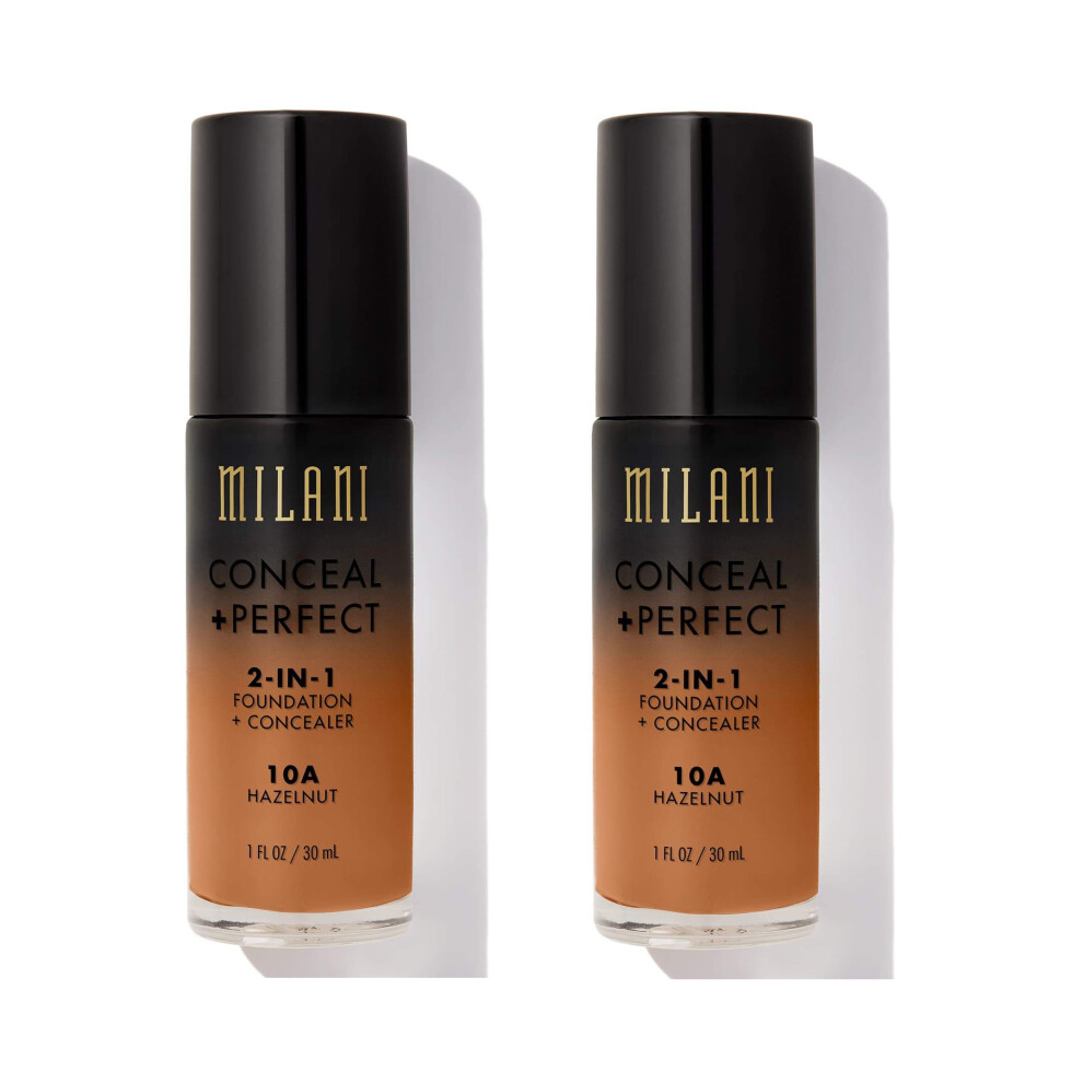 Milani Conceal And Perfect 2 In 1 Foundation + Concealer Hazelnut 30ml x2