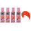 Crazy Color Hair Dye 100ml - Orange x4 1