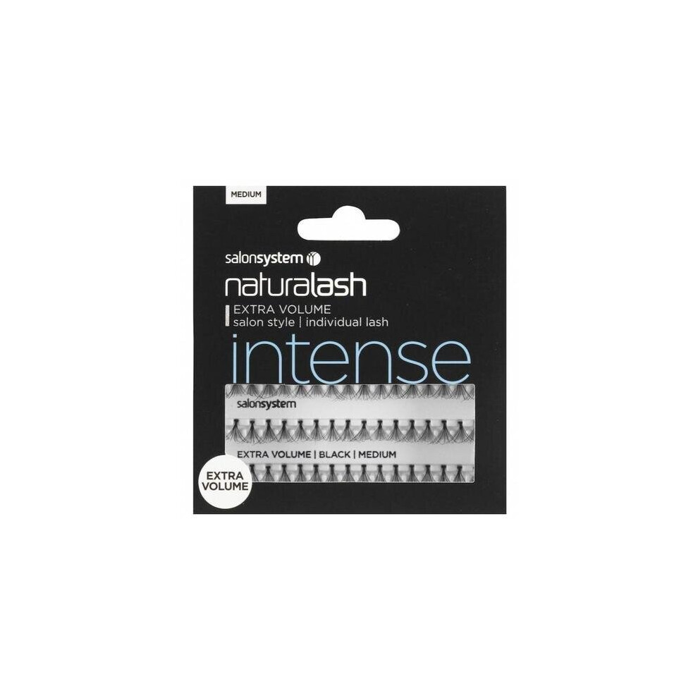Salon System Individual Re-Usable Extra Volume Intense Eyelashes - Medium - Black