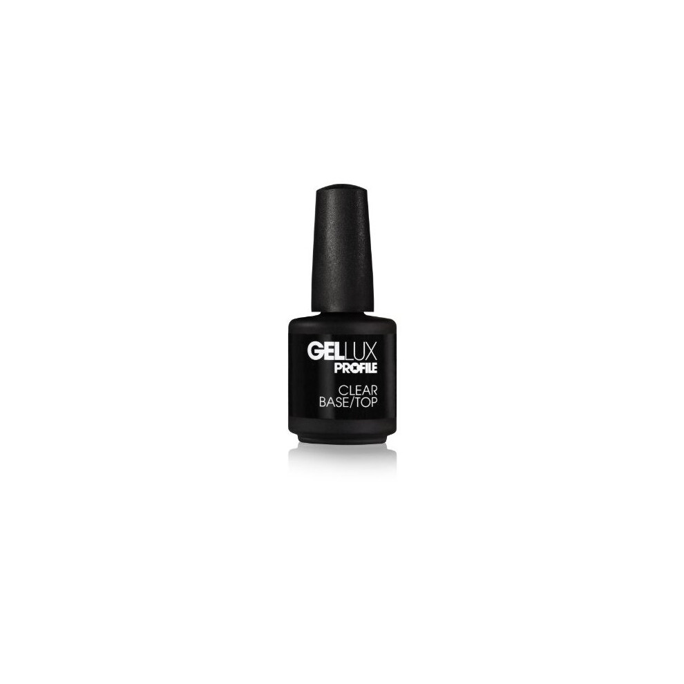 Salon System Gellux Gel Polish Clear Base/Top 15ml