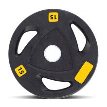 Urethane Olympic Tri-Grip Weight Plates - 2 x 15kg