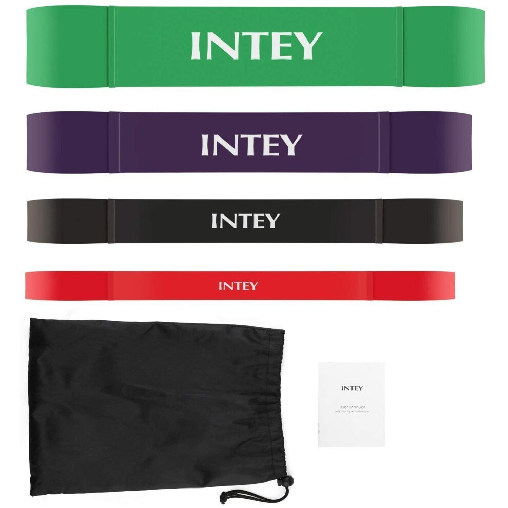 INTEY Pull up Assist Band Exercise Resistance Bands - Set of 4