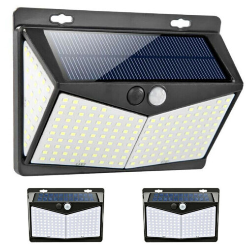 208 LED PIR Motion Sensor Solar Power Garden Light Outdoor Yard Patio Waterproof