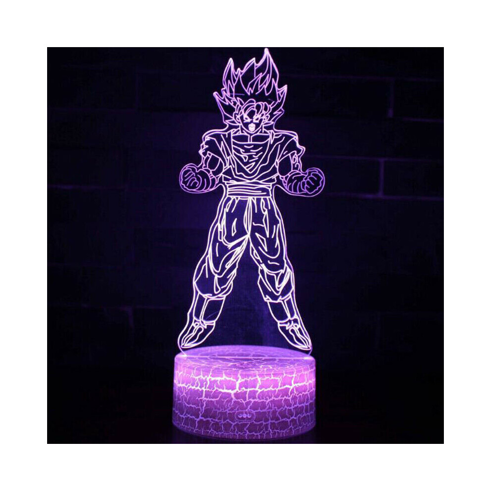 (Type G) 3D Dragon Ball Z LED Small Night Light Son Goku Table Desk Lamp Decor Kids Toys