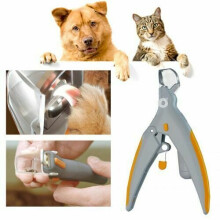 Mascota Perro Gato Uña Clippers Trimmer Tijeras Cortadores Con LED