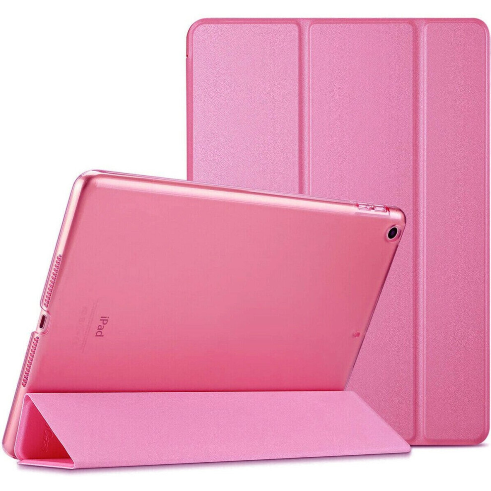 (Pink) Shockproof Magnetic foldable Smart Stand Case Cover For Apple iPad 10.2 7th / 8th Generation(2019-20)