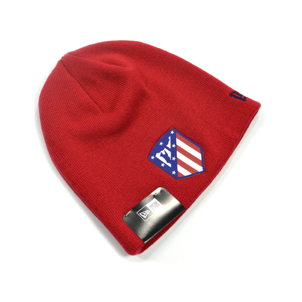 New Era Atletico Madrid Logo Red Skull Knitted Beanie