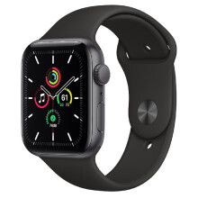 Apple Watch SE GPS 44mm Space Gray Aluminium Case with Black Sport Band - Refurbished