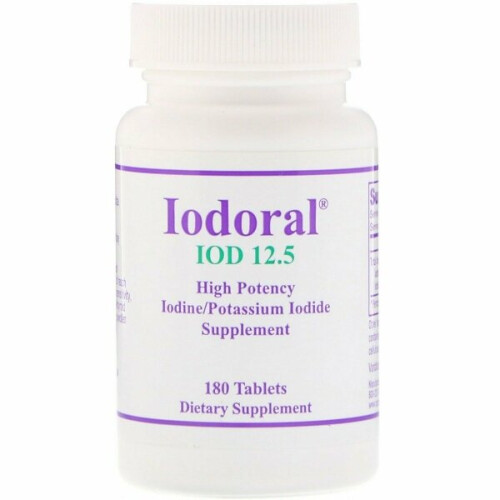 Optimox, Iodoral, IOD 12.5, 180 Comprimés