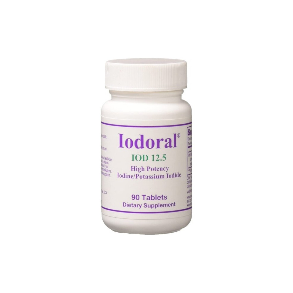 Iodoral, High Potency Iodine, 12.5mg x 90Tabs