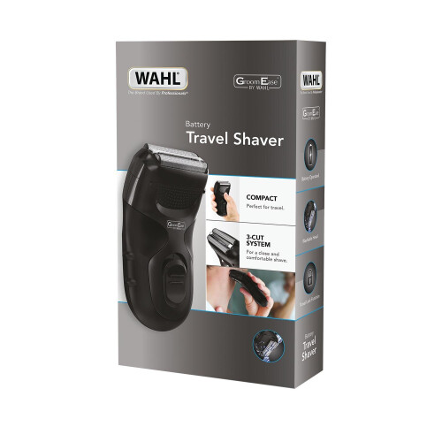 Wahl Wahl 7066-017 Ξυριστική μηχανή ταξιδιού GroomEase με μπαταρία - Μαύρο 2