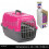 Portable Pet Carrier (Pink) 2