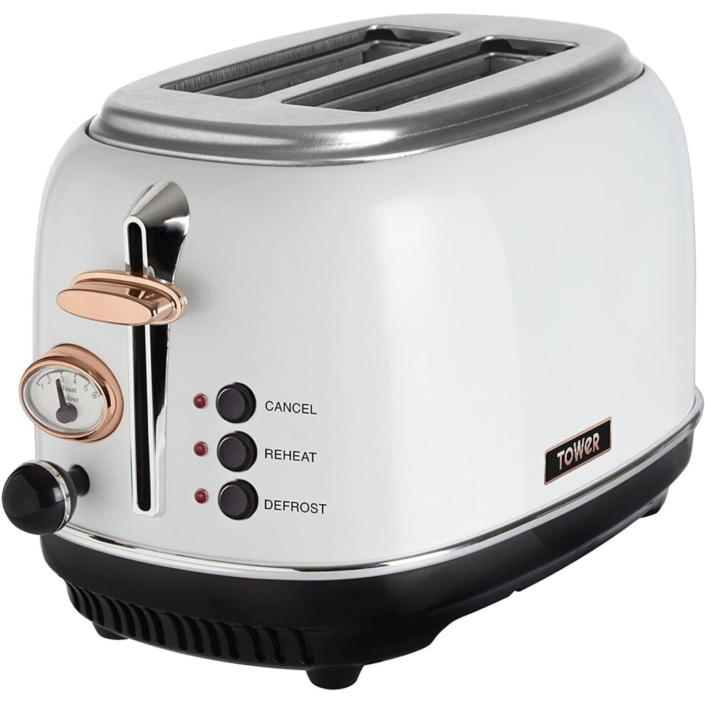tower-bottega-t20016w-2-slice-toaster--stainless-steel--810-w--white-and-rose-gold