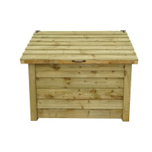 (Light Green) Wooden Log Chest Outdoor Garden Box