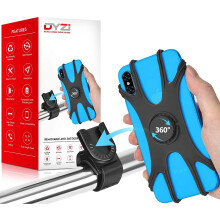 DYZI Bicycle / Bike Waterproof 360° Rotatable Adjustable & Detachable Holder & Mount with Universal Mobile Phone Compatibility for 4" to 6.5" Devices