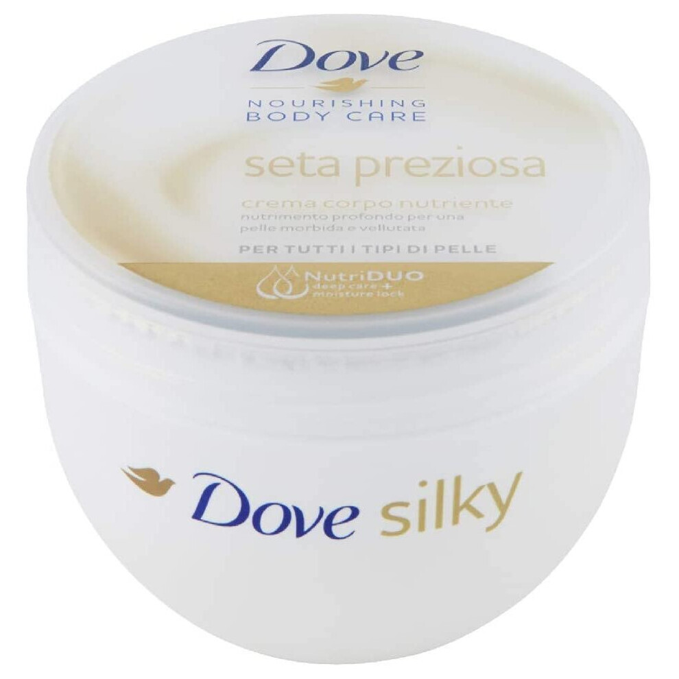 Cream Dove Silky Body Pot 300Ml