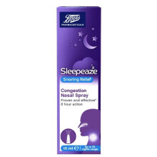 Boots Sleepeaze Snoring Relief Congestion Nasal Spray 10ml