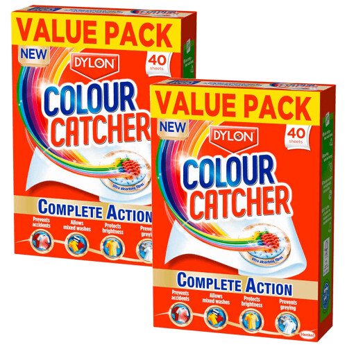 Dylon Dylon Colour Catcher Complete Action Laundry Sheets – 2 x 40 sheets