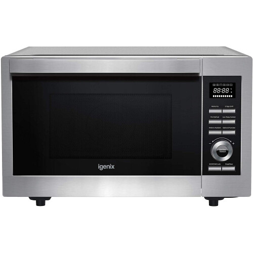 Igenix IG3095 1000W 30L Digital Microwave Oven with Grill Stainless Steel