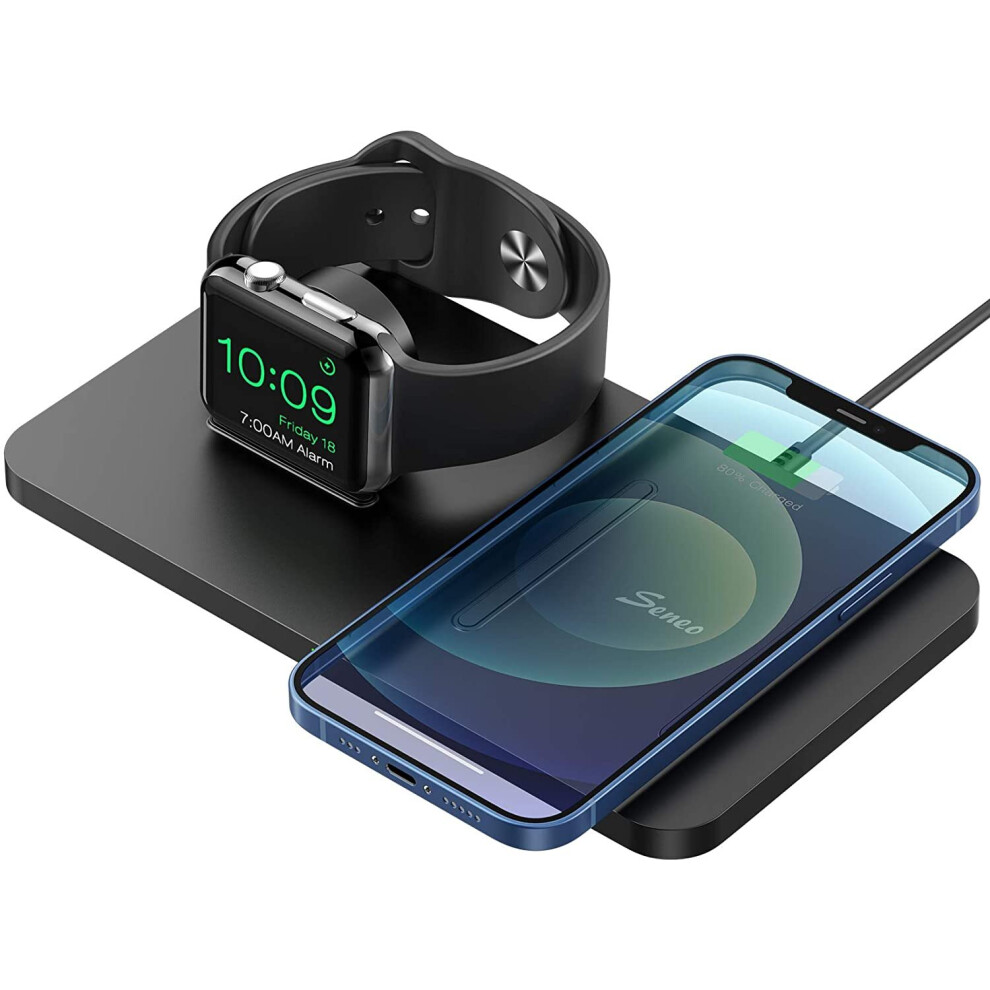 Seneo Dual 2 in 1 Wireless Charger, Apple Watch Ch