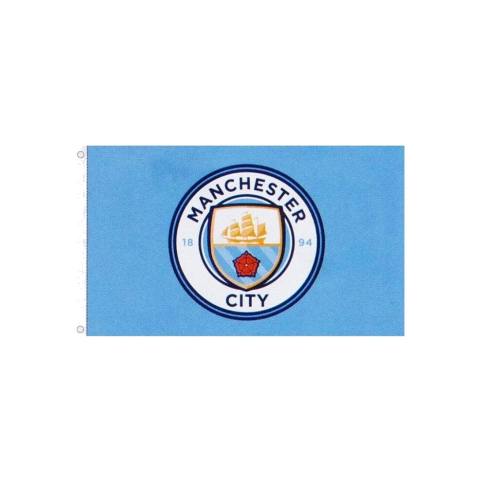 Man City Core Crest Flag 5 X 3