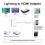 Apple iPhone iPad 5 6 7 8 Plus X Lightning to HDMI Digital AV Adapter Cable 4