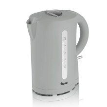 Swan 1.7L Cordless Jug Kettle 2200W - Auto Cut Off, Locking Hinged Lid, Slate Grey