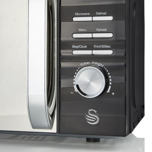 Swan Swan Symphony Microwave Oven 700W LED Digital Display 20L Freestanding 60m Timer - Black 2