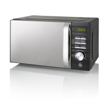 Swan Symphony Microwave Oven 700W LED Digital Display 20L Freestanding 60m Timer - Black