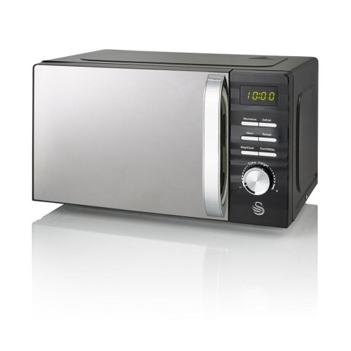 Swan Swan Symphony Microwave Oven 700W LED Digital Display 20L Freestanding 60m Timer - Black