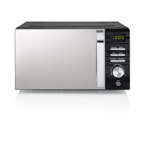 Swan Swan Symphony Microwave Oven 700W LED Digital Display 20L Freestanding 60m Timer - Black 1