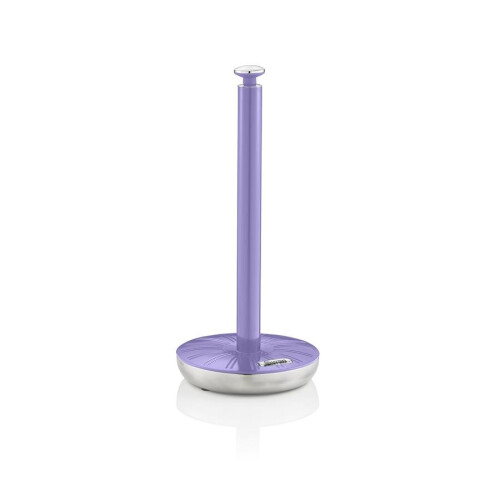 Swan Swan Retro Towel Pole and Mug Tree Set 6 Mug Capacity Non-Slip Bases Kitchen Storage Easy Clean - Purple 2