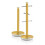 Swan Swan Retro Towel Pole and Mug Tree Set 6 Mug Capacity Non-Slip Bases Kitchen Storage Easy Clean - Yellow 1