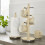 Swan Swan Retro Towel Pole and Mug Tree Set 6 Mug Capacity Non-Slip Bases Kitchen Storage Easy Clean - Cream 4