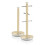 Swan Swan Retro Towel Pole and Mug Tree Set 6 Mug Capacity Non-Slip Bases Kitchen Storage Easy Clean - Cream 1