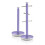 Swan Swan Retro Towel Pole and Mug Tree Set 6 Mug Capacity Non-Slip Bases Kitchen Storage Easy Clean - Purple 1