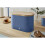 Swan Swan Nordic Oval Bread Bin w/Bamboo Cutting Board Lid Scandi Carbon Steel Soft Touch - Blue 4