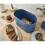 Swan Swan Nordic Oval Bread Bin w/Bamboo Cutting Board Lid Scandi Carbon Steel Soft Touch - Blue 5
