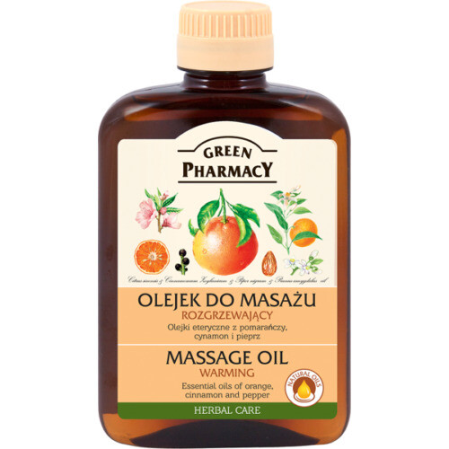 Green Pharmacy Warming Massage Oil Cinnamon Pepper Orange
