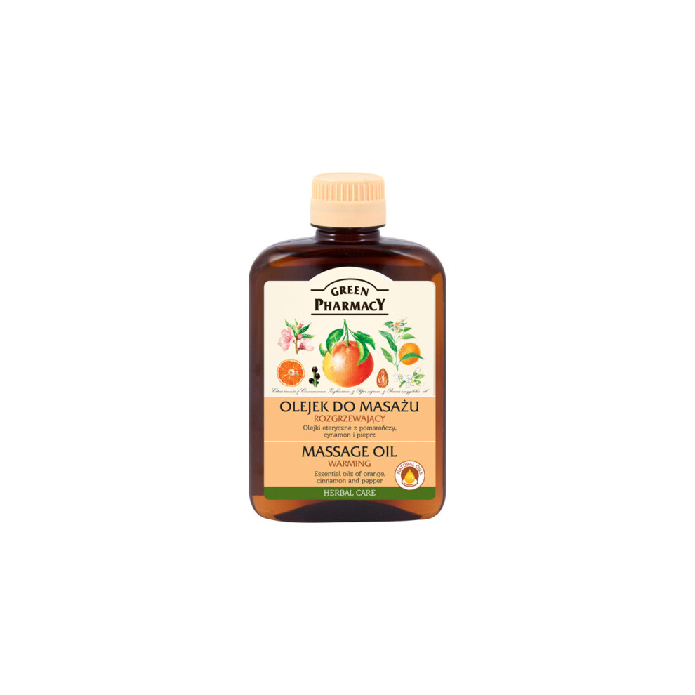 Green Pharmacy Warming Massage Oil Cinnamon Pepper Orange