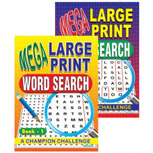 Word Search Mega Large Print Books 1 and 2