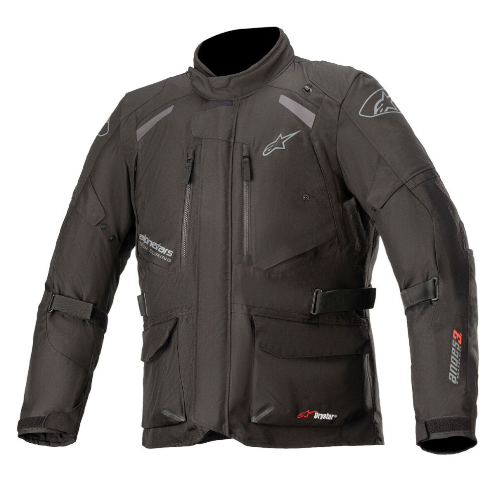 (4XL) Alpinestars Andes V3 Drystar All Weather Textile Jacket Black